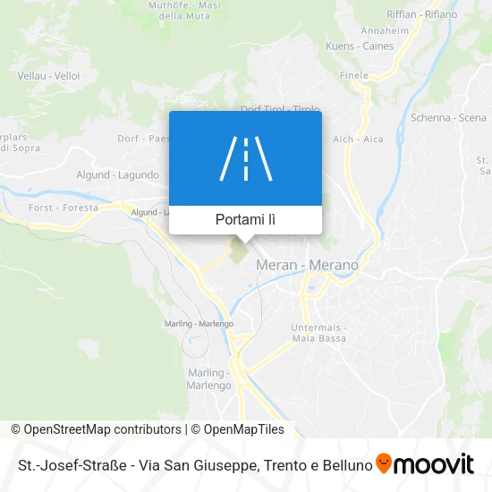 Mappa St.-Josef-Straße - Via San Giuseppe