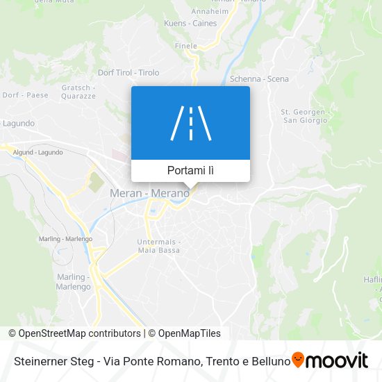 Mappa Steinerner Steg - Via Ponte Romano