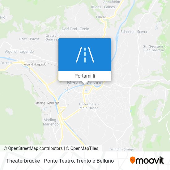 Mappa Theaterbrücke - Ponte Teatro