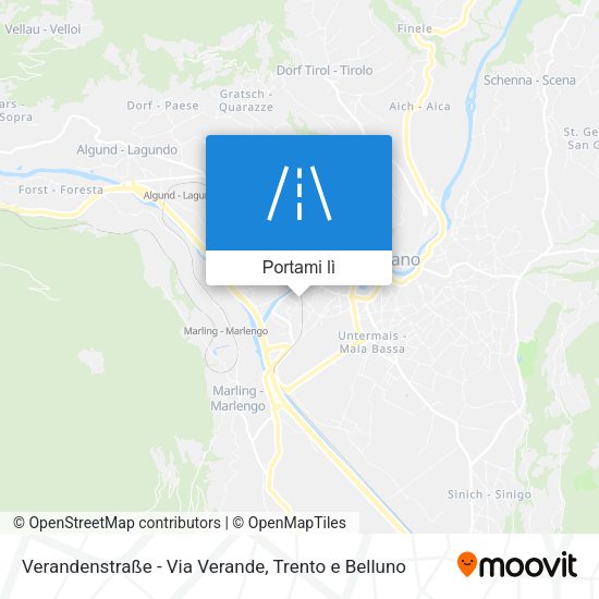 Mappa Verandenstraße - Via Verande