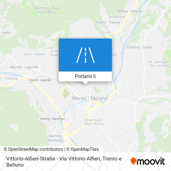 Mappa Vittorio-Alfieri-Straße - Via Vittorio Alfieri