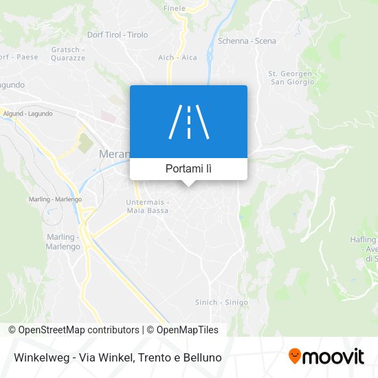 Mappa Winkelweg - Via Winkel