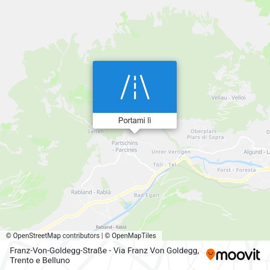 Mappa Franz-Von-Goldegg-Straße - Via Franz Von Goldegg