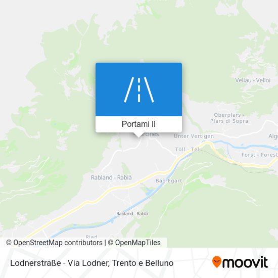 Mappa Lodnerstraße - Via Lodner