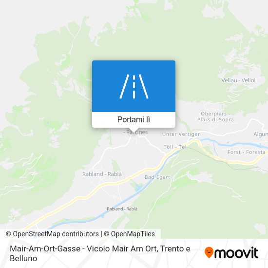 Mappa Mair-Am-Ort-Gasse - Vicolo Mair Am Ort