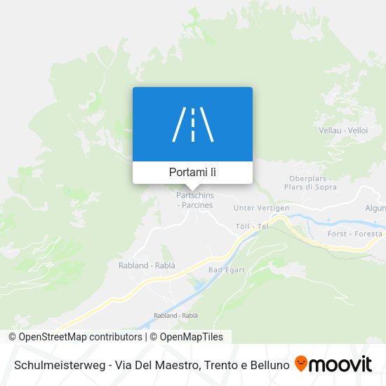 Mappa Schulmeisterweg - Via Del Maestro