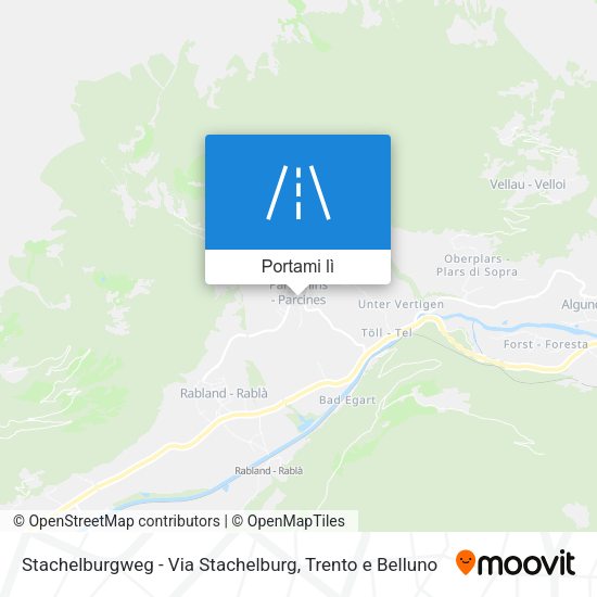 Mappa Stachelburgweg - Via Stachelburg