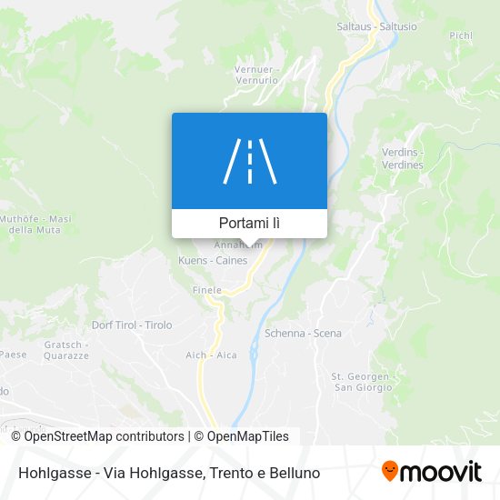 Mappa Hohlgasse - Via Hohlgasse