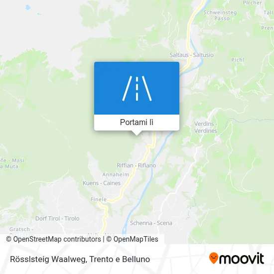 Mappa Rösslsteig Waalweg