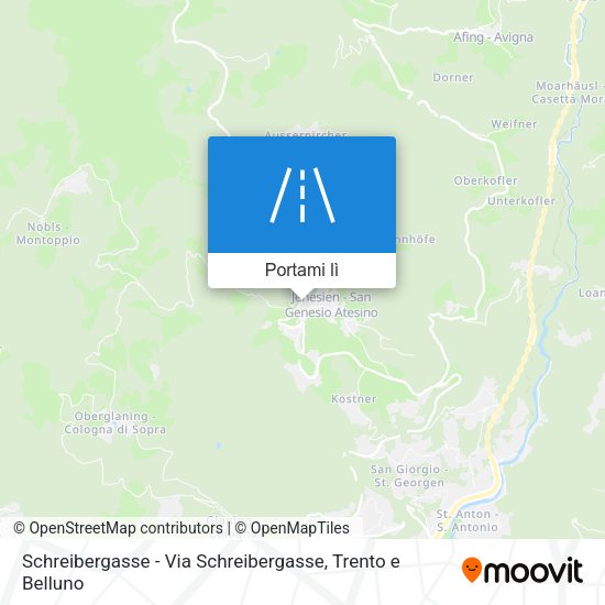 Mappa Schreibergasse - Via Schreibergasse