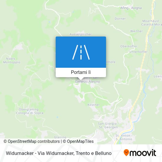 Mappa Widumacker - Via Widumacker