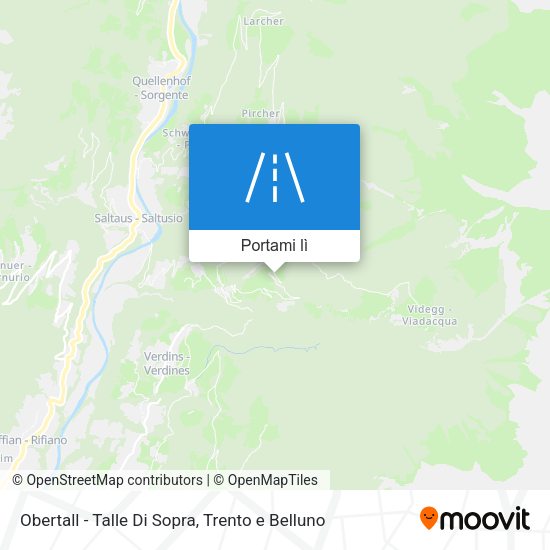 Mappa Obertall - Talle Di Sopra