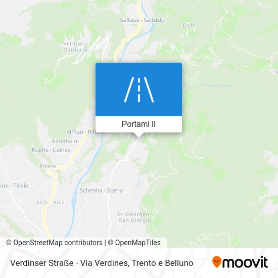 Mappa Verdinser Straße - Via Verdines