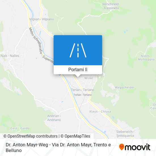 Mappa Dr. Anton Mayr-Weg - Via Dr. Anton Mayr