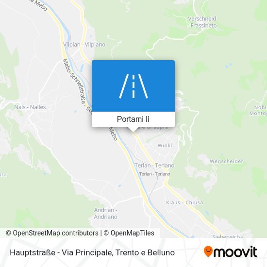 Mappa Hauptstraße - Via Principale