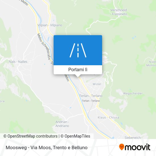 Mappa Moosweg - Via Moos