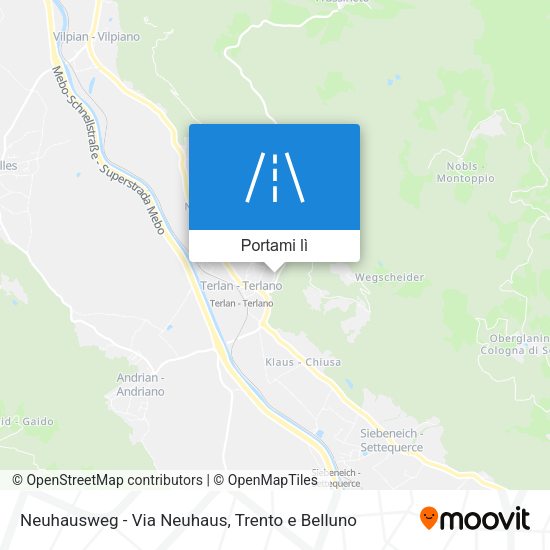Mappa Neuhausweg - Via Neuhaus