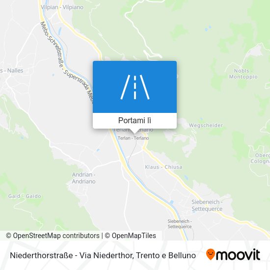 Mappa Niederthorstraße - Via Niederthor