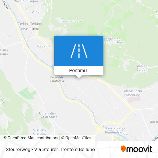 Mappa Steurerweg - Via Steurer