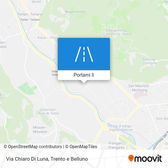 Mappa Via Chiaro Di Luna