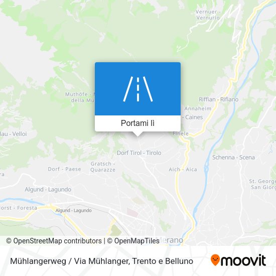 Mappa Mühlangerweg / Via Mühlanger