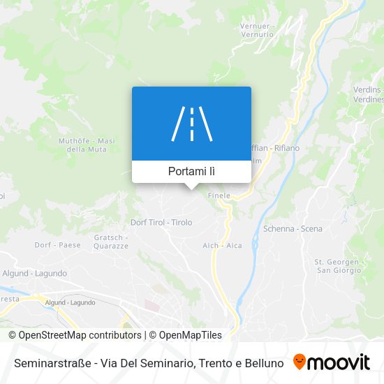 Mappa Seminarstraße - Via Del Seminario