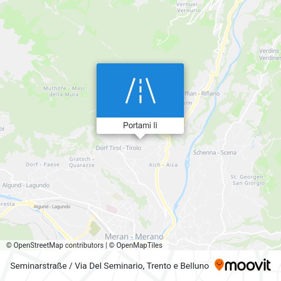 Mappa Seminarstraße / Via Del Seminario