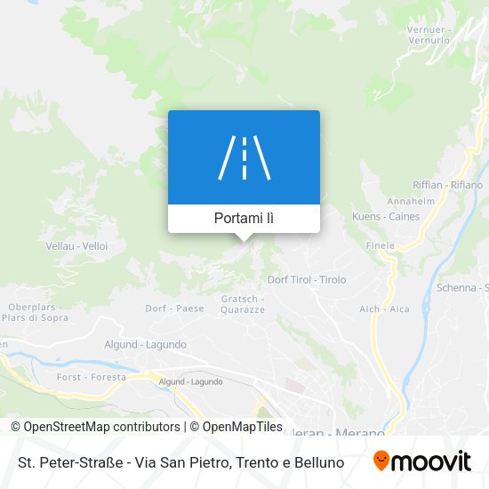Mappa St. Peter-Straße - Via San Pietro