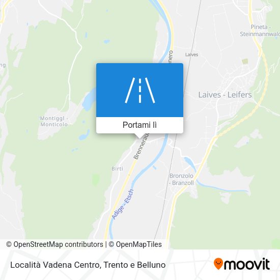Mappa Località Vadena Centro