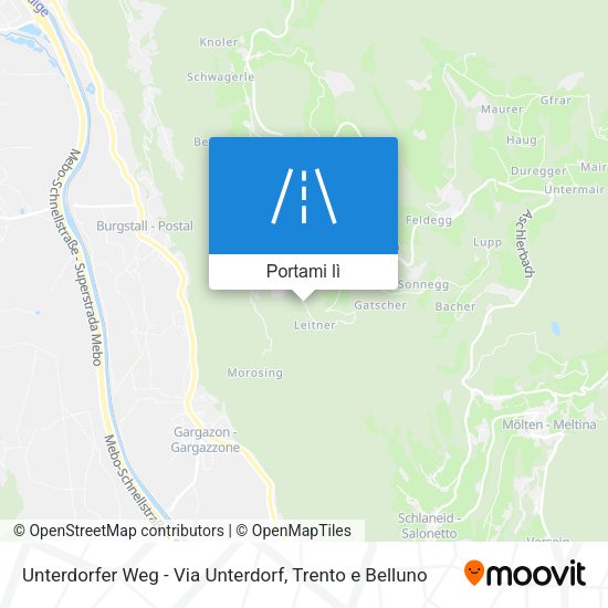 Mappa Unterdorfer Weg - Via Unterdorf