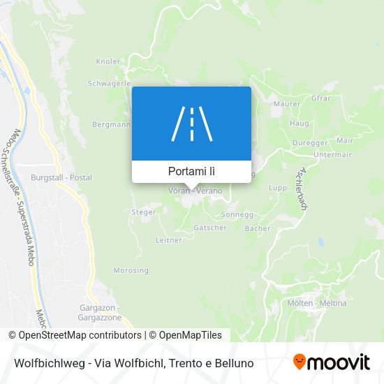 Mappa Wolfbichlweg - Via Wolfbichl