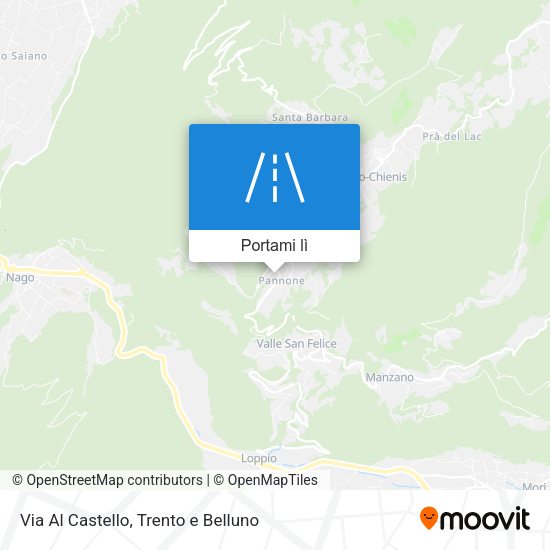 Mappa Via Al Castello