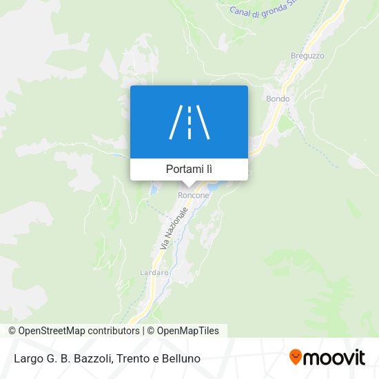 Mappa Largo G. B. Bazzoli
