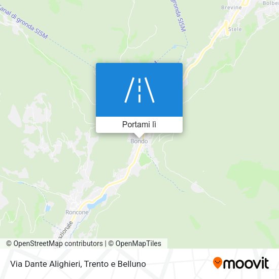 Mappa Via Dante Alighieri