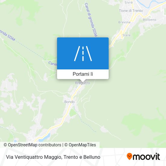 Mappa Via Ventiquattro Maggio