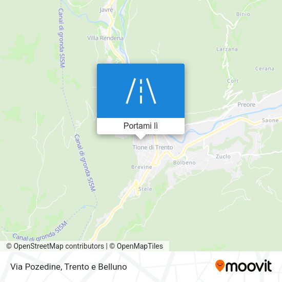 Mappa Via Pozedine