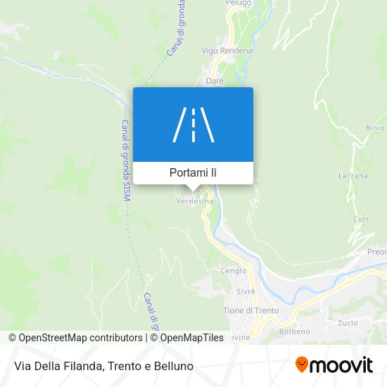 Mappa Via Della Filanda