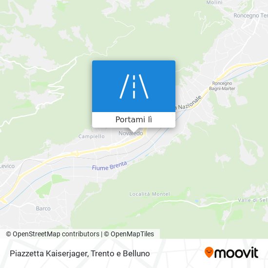 Mappa Piazzetta Kaiserjager