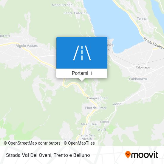 Mappa Strada Val Dei Oveni