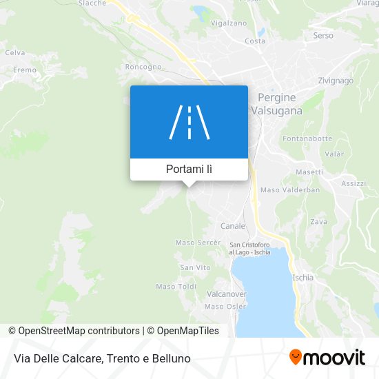 Mappa Via Delle Calcare