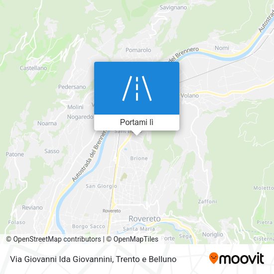 Mappa Via Giovanni Ida Giovannini