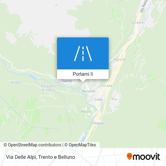 Mappa Via Delle Alpi