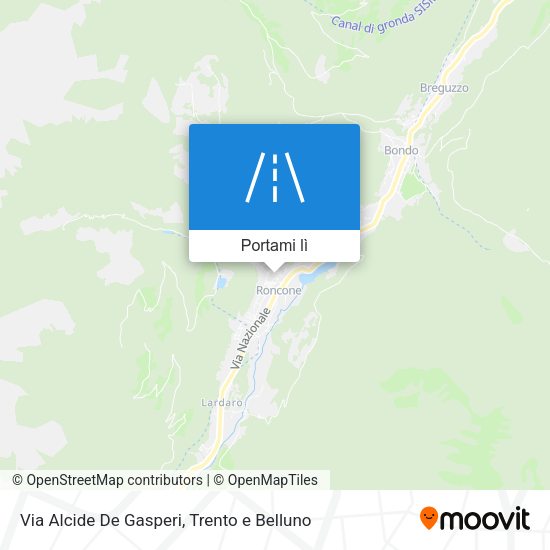 Mappa Via Alcide De Gasperi