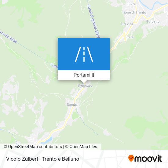 Mappa Vicolo Zulberti