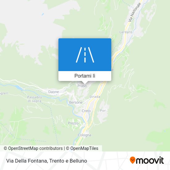 Mappa Via Della Fontana