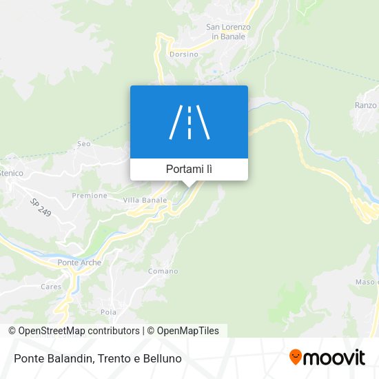 Mappa Ponte Balandin