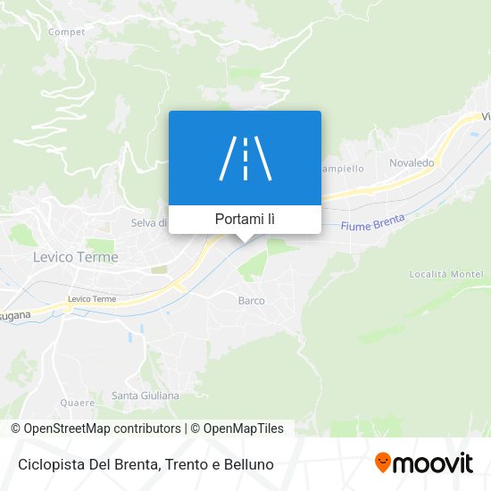 Mappa Ciclopista Del Brenta