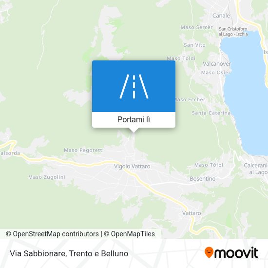 Mappa Via Sabbionare
