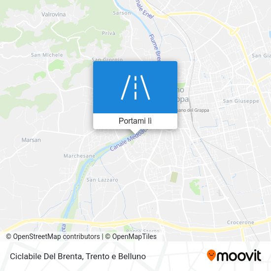 Mappa Ciclabile Del Brenta