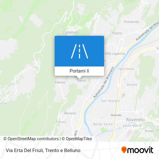Mappa Via Erta Del Friuli